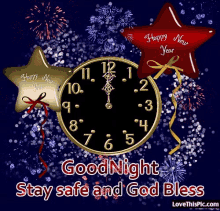 Blessed New Year Good Night And God Bless GIF - Blessed New Year Good Night And God Bless Happy New Year GIFs