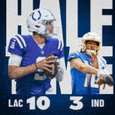 Indianapolis Colts (3) Vs. Los Angeles Chargers (10) Half-time Break GIF