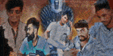 a man with a beard is sitting in front of a throne