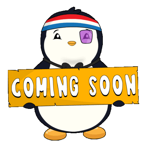 Penguin Pudgy Sticker - Penguin Pudgy Coming Soon Stickers