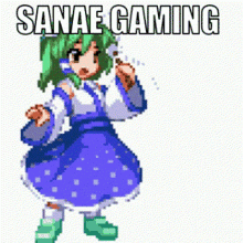 Sanae Gaming GIF - Sanae Gaming GIFs