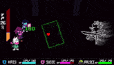 a screenshot of a video game shows kris and susie
