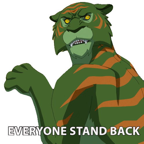 Everyone Stand Back Cringer Sticker - Everyone Stand Back Cringer Masters Of The Universe Revolution Stickers