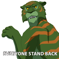 Everyone Stand Back Cringer Sticker - Everyone Stand Back Cringer Masters Of The Universe Revolution Stickers