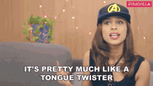 Its Pretty Much Like A Tongue Twister Hesha Chimah Pathak GIF - Its Pretty Much Like A Tongue Twister Hesha Chimah Pathak Pinkvilla GIFs