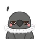 a cartoon bird with its arms crossed and the words `` no '' above it .