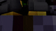 a minecraft character with a green and gold outfit