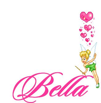 Bella Bella Name Sticker - Bella Bella Name Tinkerbell Stickers