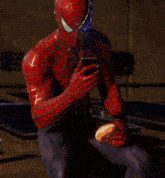 Spiderman Spider Man GIF - Spiderman Spider Man Texting GIFs
