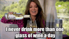 Lisa Vanderpump I Never Drink GIF - Lisa Vanderpump I Never Drink More Than One Glass Of Wine GIFs