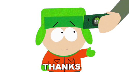 Thanks Kyle Broflovski Sticker - Thanks Kyle Broflovski South Park Stickers
