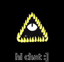 Hi Chat Bill Cipher GIF - Hi Chat Bill Cipher Gravity Falls GIFs