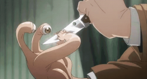 A escolha de Migi para trocar de corpo. #parasyte #videoviral #animesd