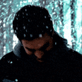 Kai Parker Smiling GIF - Kai Parker Smiling Snowing GIFs