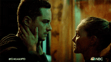 Staring At Each Other Hailey Upton GIF - Staring At Each Other Hailey Upton Jay Halstead GIFs