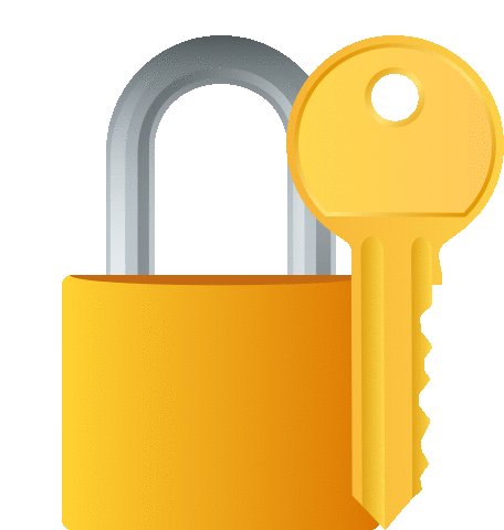 Locked With Key Objects Sticker - Locked With Key Objects Joypixels Stickers