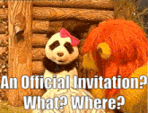 Magic Mountain Panda GIF - Magic Mountain Panda Invitation GIFs