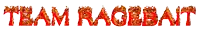 the word team racebat is written in red flames