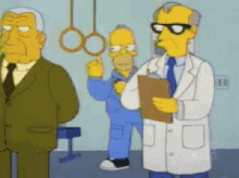 Homer Doing A Cartwheel - The Simpsons GIF