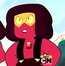 a cartoon character from the cn cartoon network looks angry
