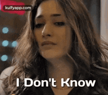 I Dont Know.Gif GIF - I Dont Know Tamannah 11th Hour GIFs