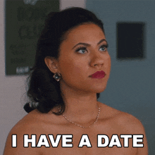 I Have A Date Olivia GIF - I Have A Date Olivia Grease Rise Of The Pink Ladies GIFs