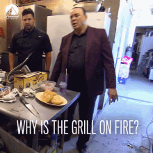 Why Is The Grill On Fire Is It On GIF
