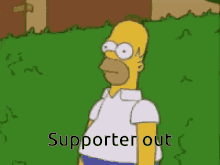 The Simpsons Homer Simpsons GIF - The Simpsons Homer Simpsons Supporter Out GIFs