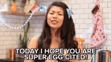 Egg-cited GIF - Olivia Ku Pun Eggcited GIFs