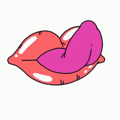 cartoon tongue licking