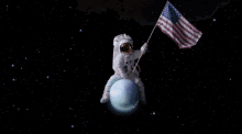 Murica GIF - Astronaut Outer Space Planet GIFs