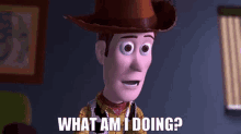 Toy Story Woody GIF - Toy Story Woody What Am I Doing GIFs