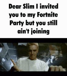 Dear Slim Eminem GIF - Dear Slim Eminem Fortnite GIFs