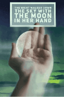 Hand Moon GIF - Hand Moon Sky GIFs