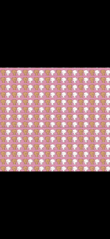 a pink background with a repeating pattern of hearts
