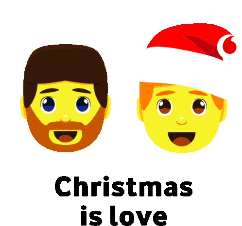 Christmas Is Love Vodafone Sticker - Christmas Is Love Vodafone Xmas Stickers