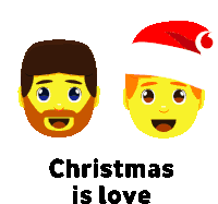 Christmas Is Love Vodafone Sticker - Christmas Is Love Vodafone Xmas Stickers