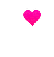 a pink heart on a white background with a shadow