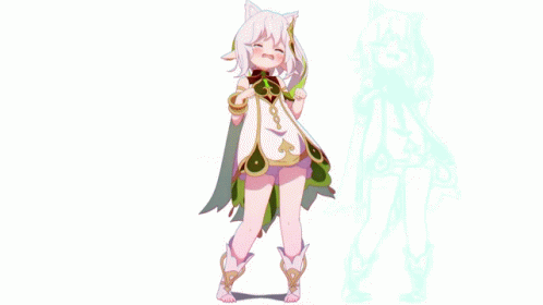 Genshin Impact Nahida GIF - Genshin Impact Nahida Sad Cat Dance