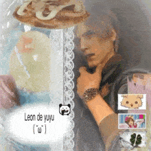 a picture of a man with the words leon de yuyu in the corner
