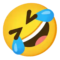 a yellow smiley face with blue tears coming out of its eyes