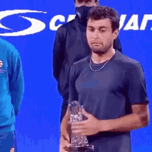 aslan karatsev runner up finalist tennis trophy