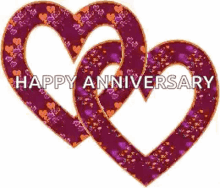Happy Anniversary Hearts GIF - Happy Anniversary Hearts Sparkles GIFs