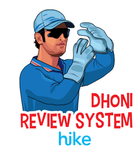 Dhoni Review System Time Out Sticker - Dhoni Review System Time Out Pause Stickers