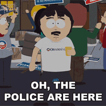 Oh The Police Are Here Randy Marsh GIF - Oh The Police Are Here Randy Marsh South Park GIFs