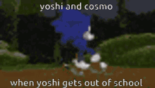 Yoshi And Cosmo Sonic The Hedgehog GIF - Yoshi And Cosmo Sonic The Hedgehog Facebookmums GIFs