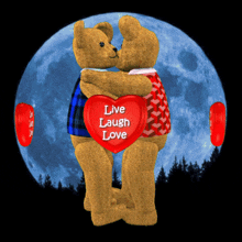 Love Laugh Love Bear Hugs GIF - Love Laugh Love Bear Hugs Teddy Bear Love GIFs