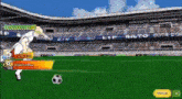 a soccer game is being played in a stadium with a banner that says bilto