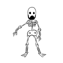 leliomesmo skull caveira esqueleto funny