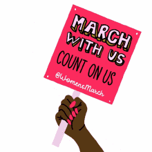 march with us count on us march protest rally